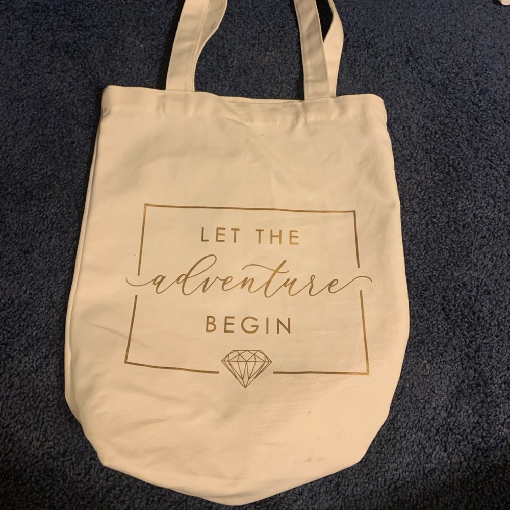 Let the adventure begin bag
